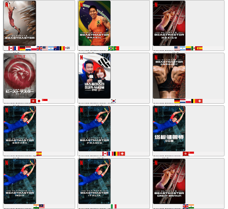Ultimate Beastmaster Availability Netflix