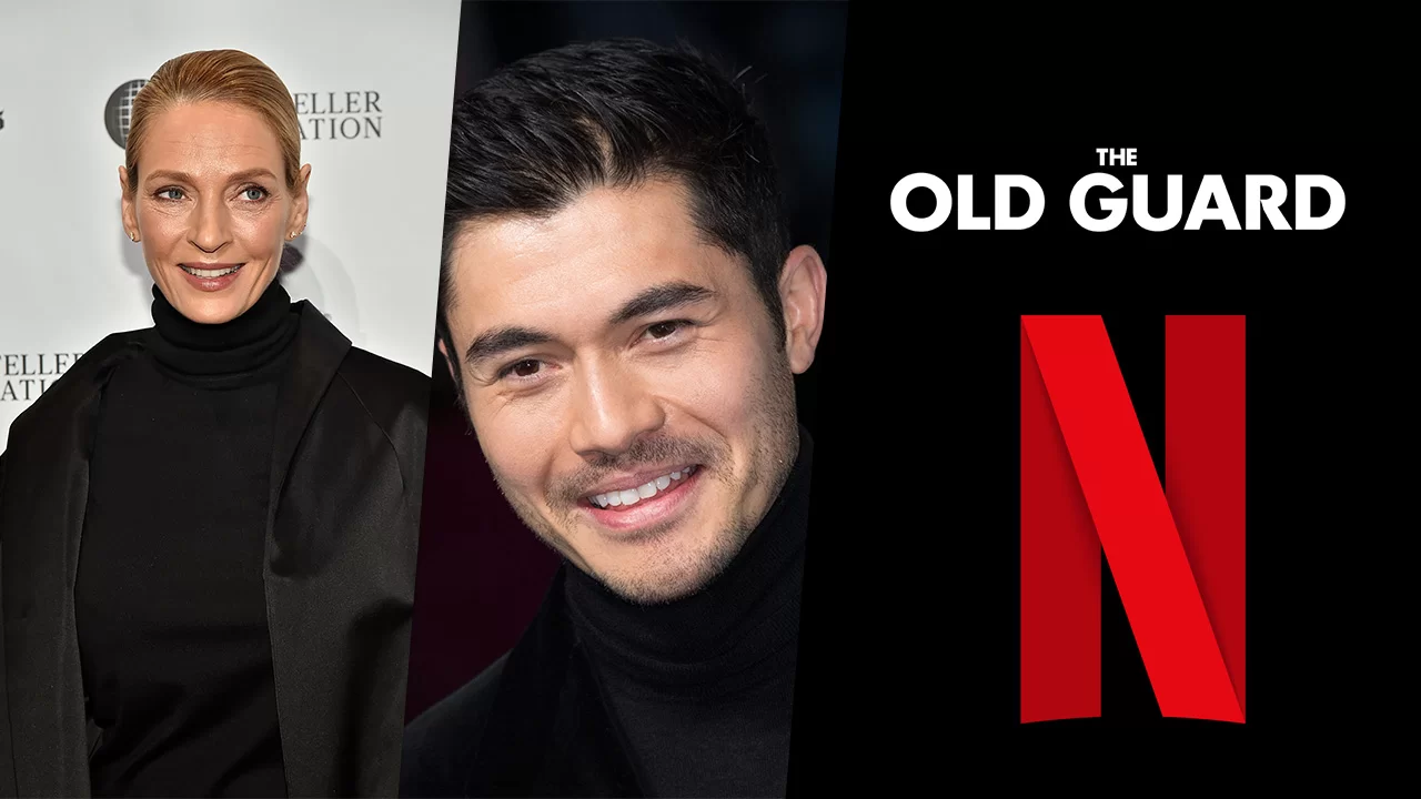 uma therman henry golding cast in the old guard 2