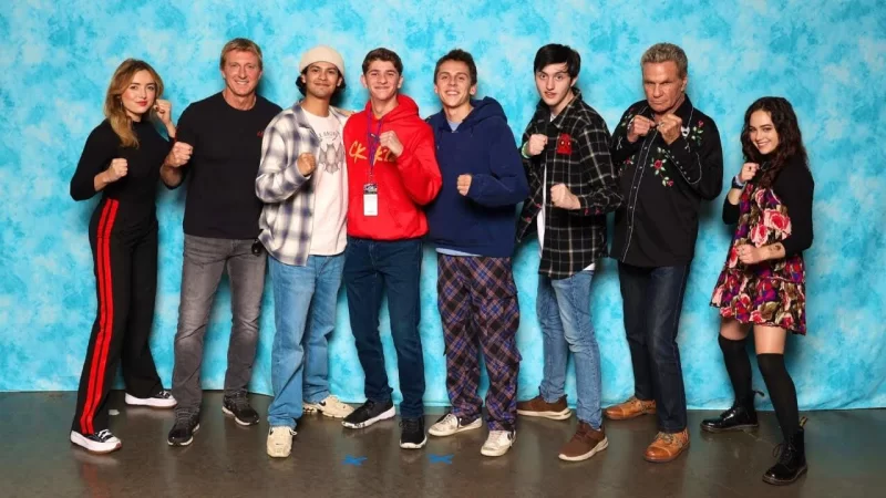 cobra kai kid meeting cast of netflix show