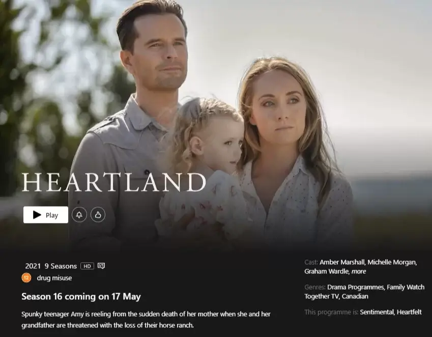 heartland temporada 16 estreno de netflix reino unido