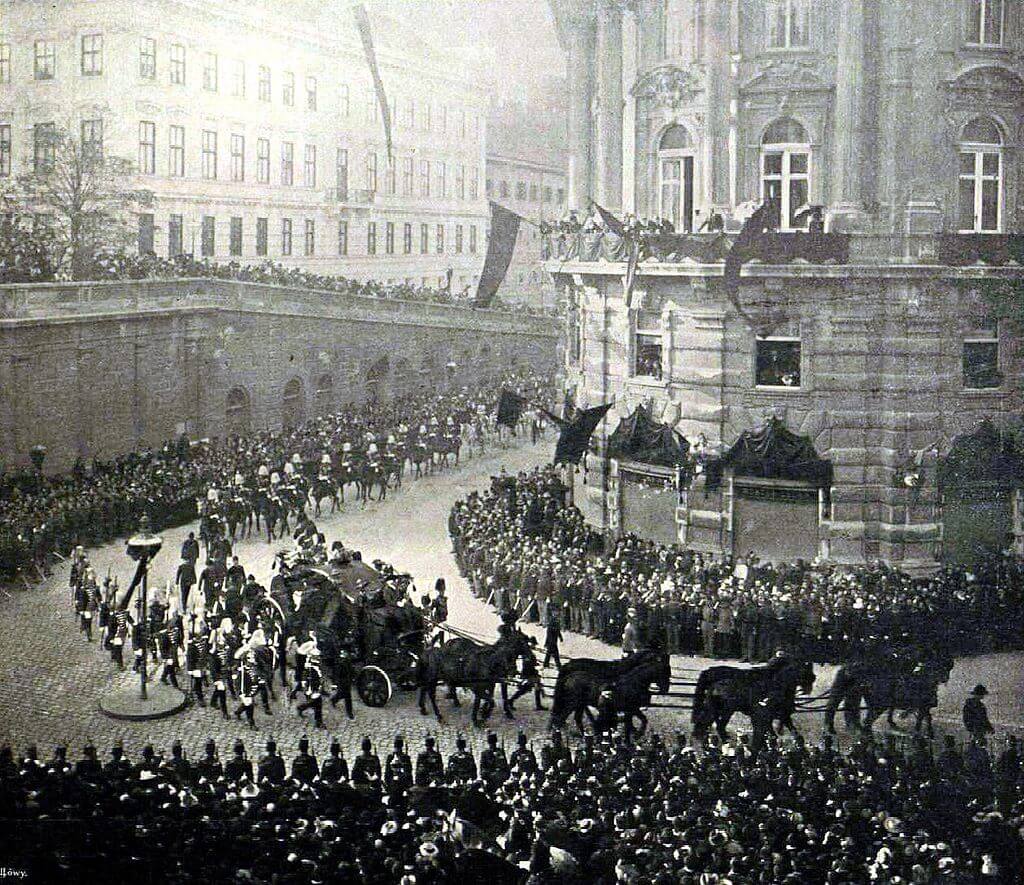अंतिम संस्कार जुलूस ऑस्ट्रिया की एलिजाबेथ महारानी
