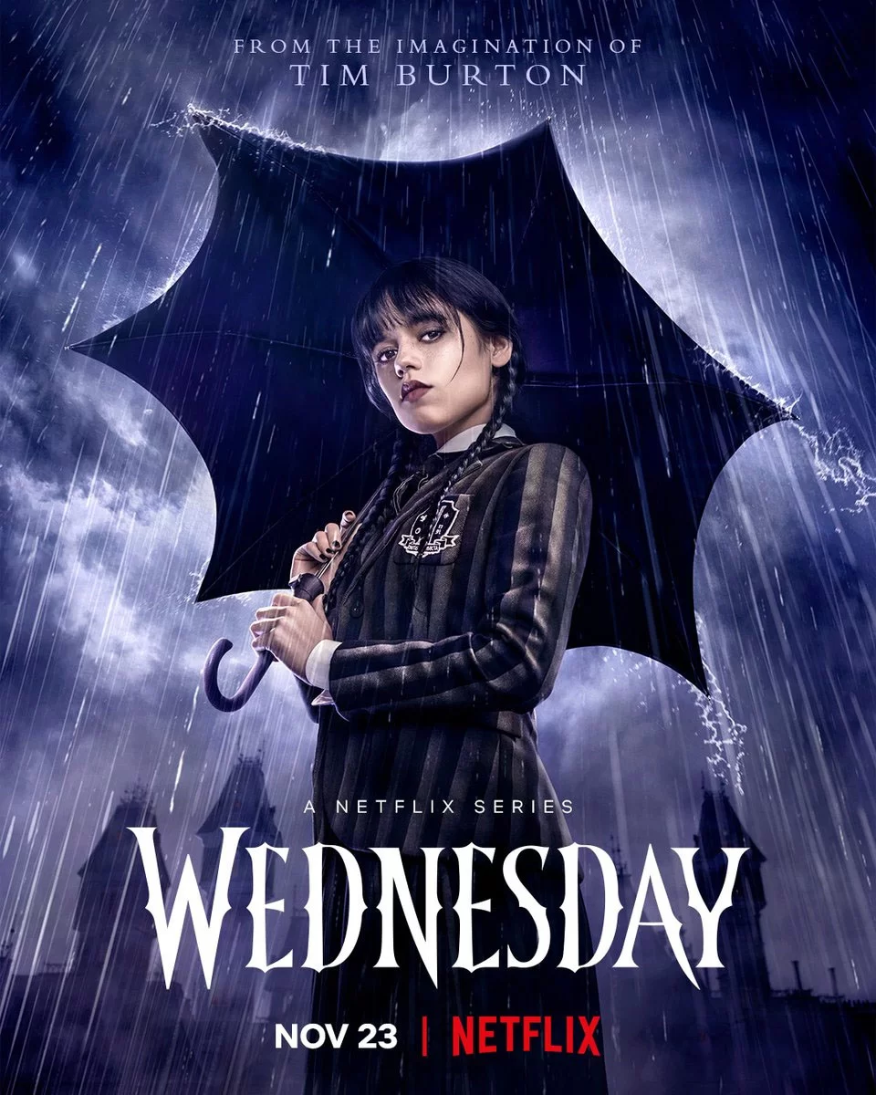 wednesday season 1 netflix release date poster