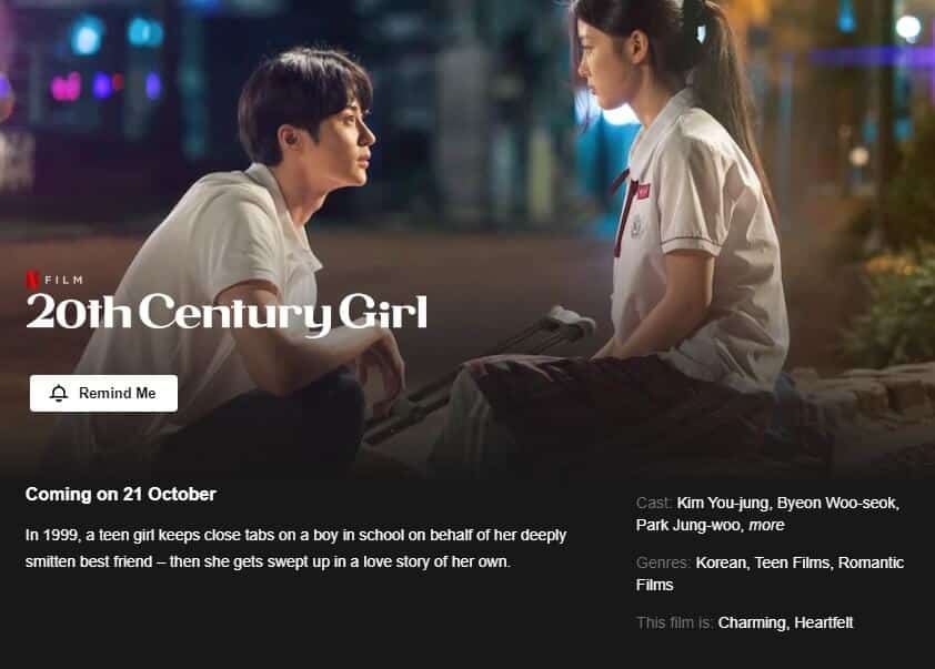 Th Century Girl Release Dates Netflix