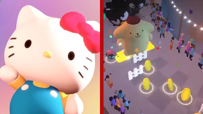 Hello Kitty Parade of Happiness Clean Up Netflix Games