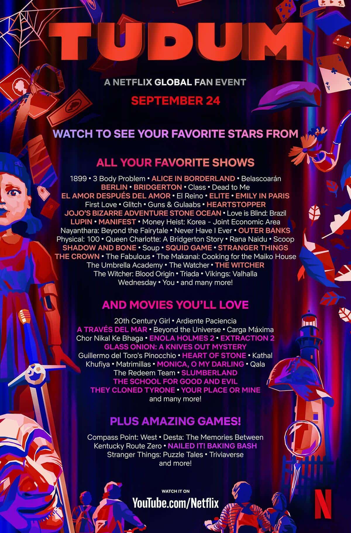 Netflix Tudum Lineup
