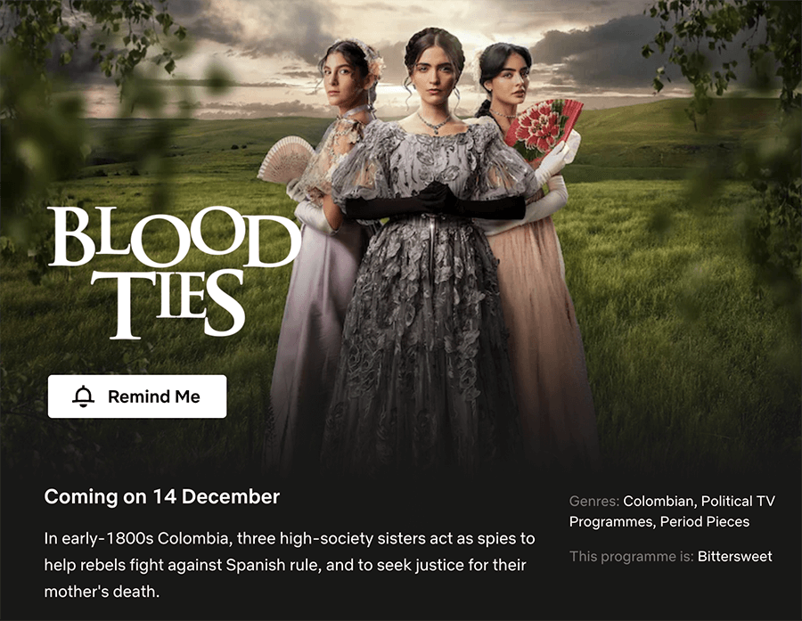 Blood Ties Netflix Release Date