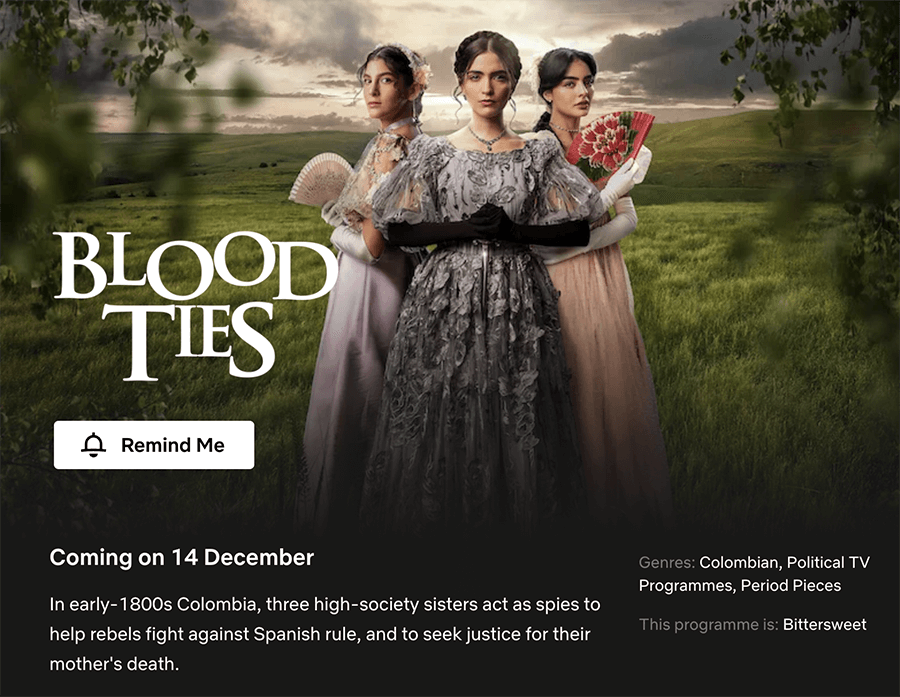 blood ties netflix release date