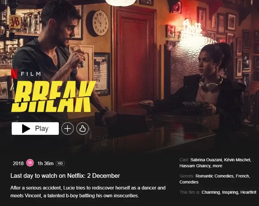 Break Netflix Page Leaving December Rd