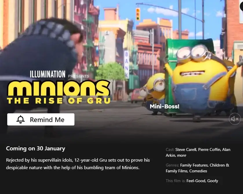 report de la date de sortie des minions sur netflix