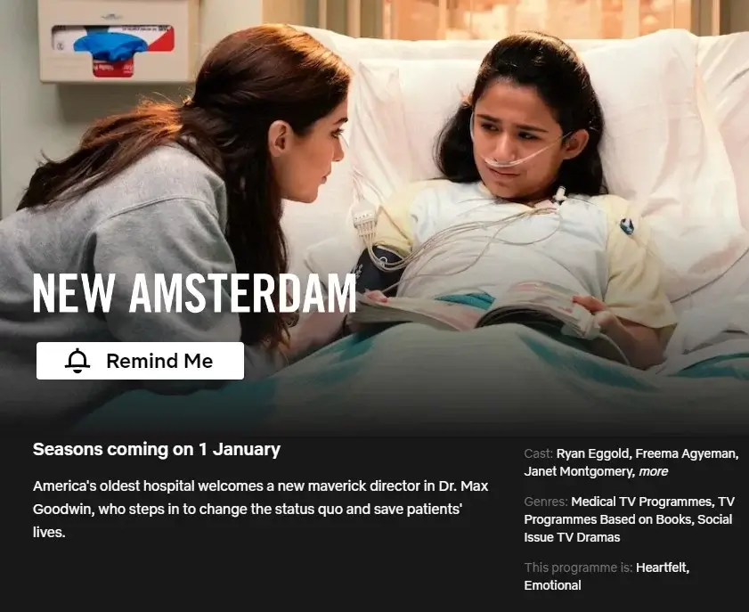 new amsterdam coming to netflix january 1st 2023