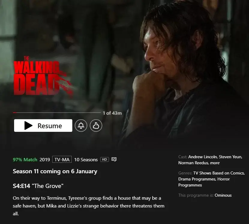 the walking dead saison 11 netflix date de sortie netflix