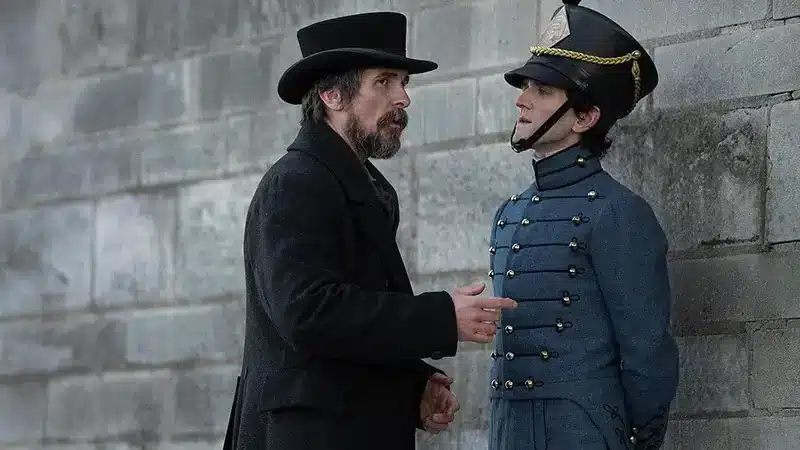 Christian Bale And Harry Melling Netflix The Pale Blue Eye