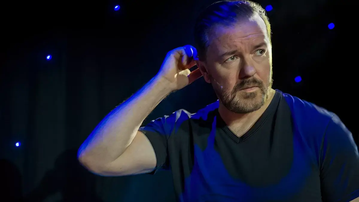 ricky gervais armageddon netflix 2024