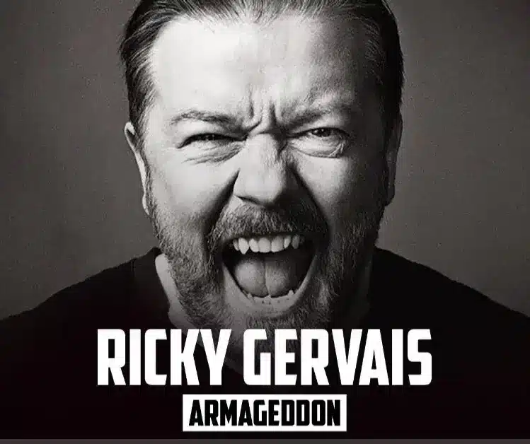 cartel de ricky gervais armageddon