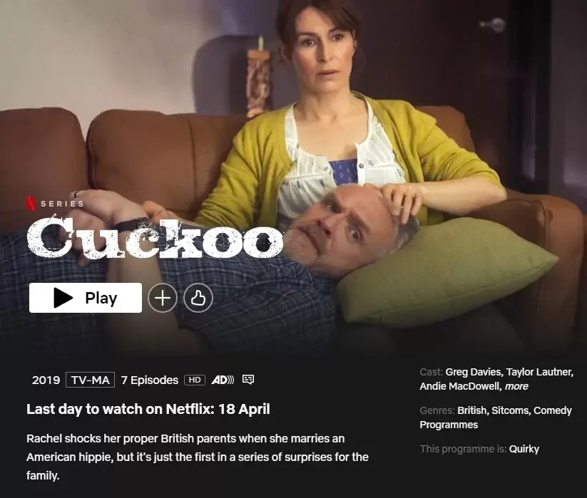 cuckoo removal notice netflix