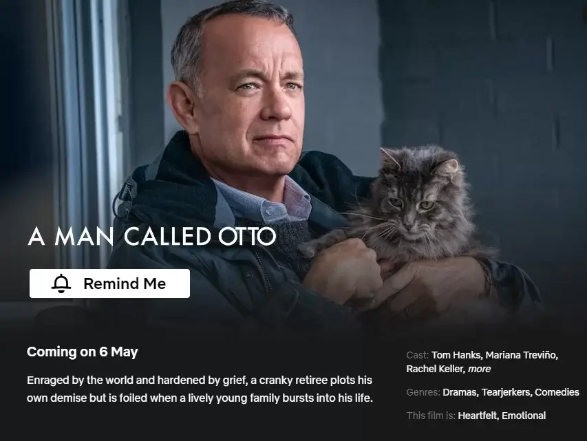 a man named otto sets netflix release date