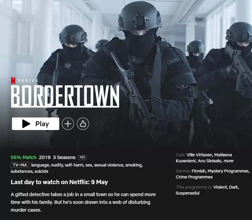 bordertown takedown date on netflix