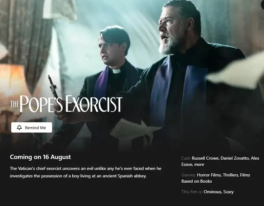 popes exorcist netflix release date