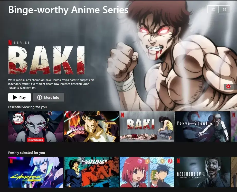 binworthy anime series