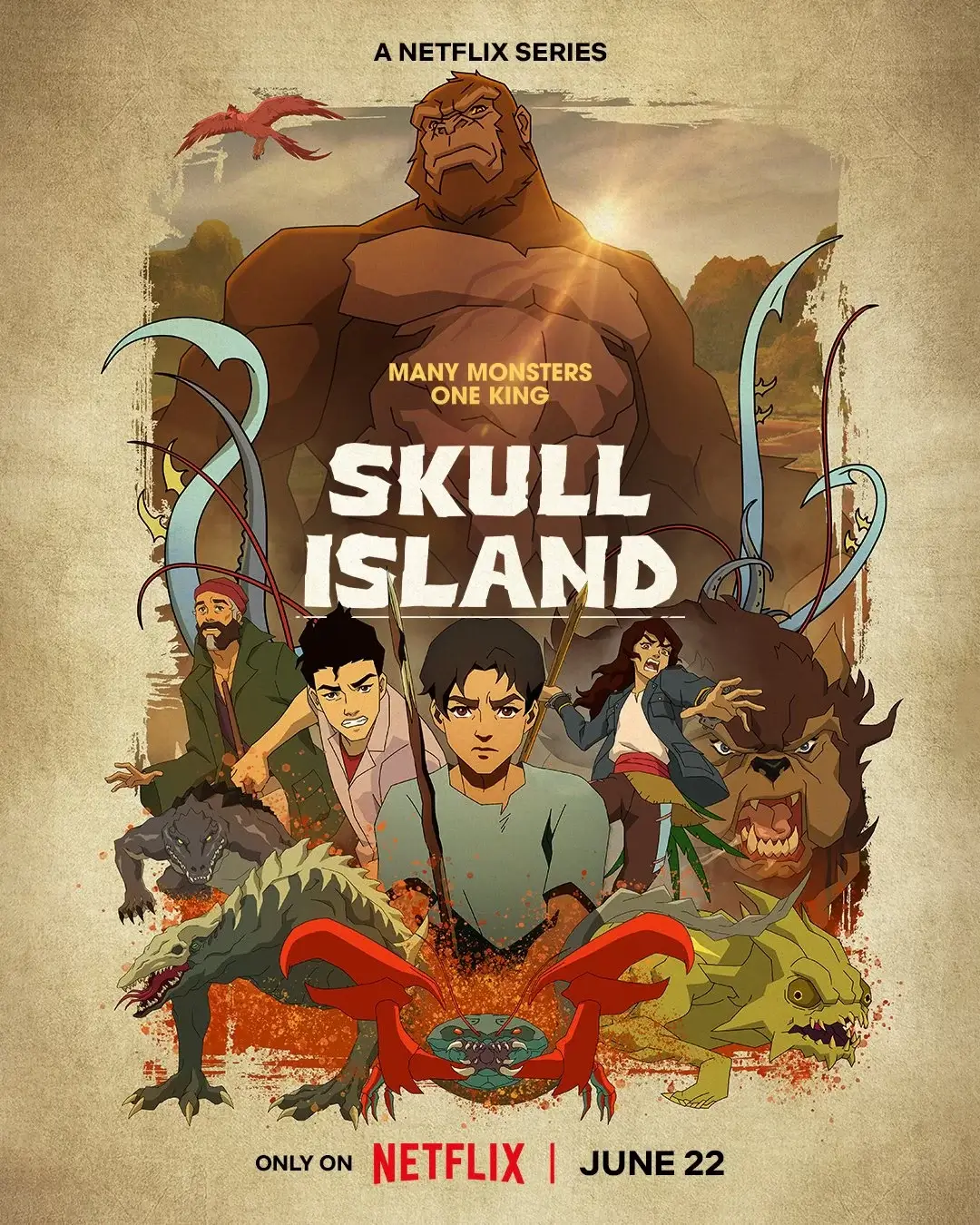 cartel de la serie de la isla del cráneo de netflix