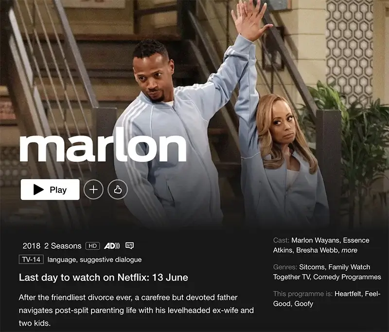 removal dates on marlon netflix