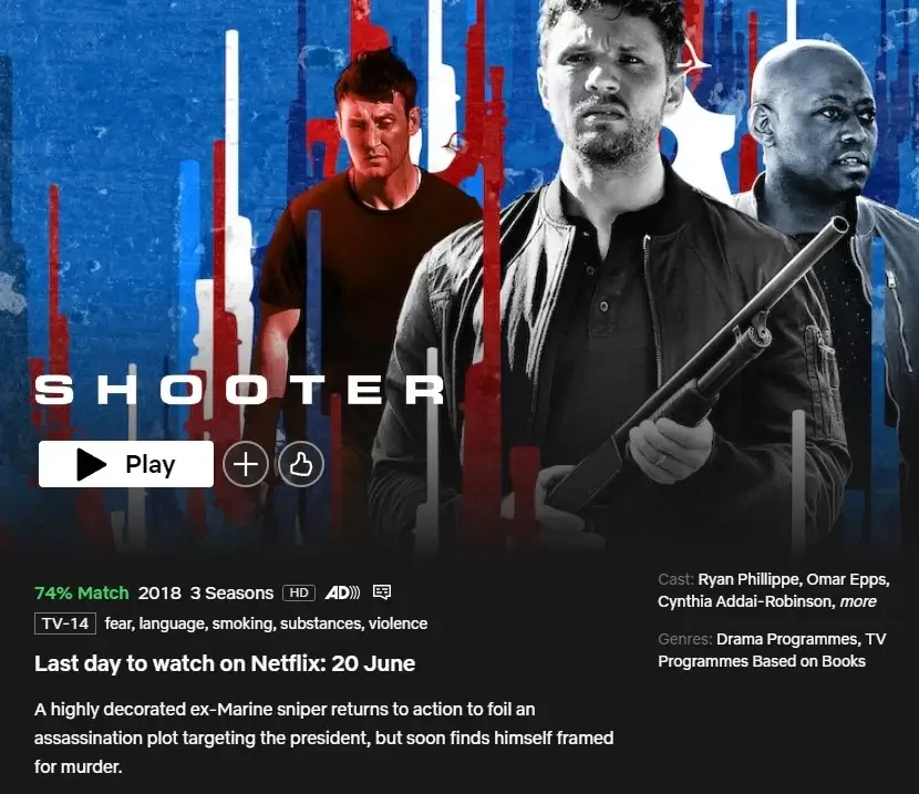 shooter elimination date netflix