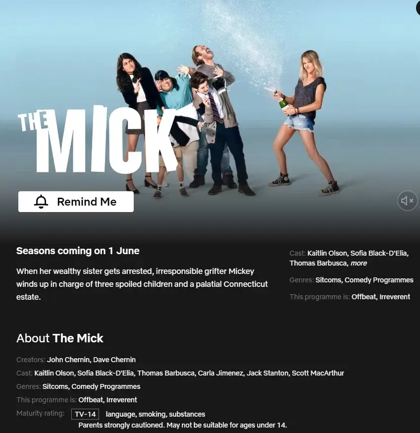 the mick netflix release date