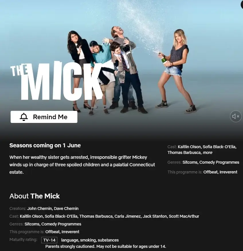 The Mick Netflix Release Date