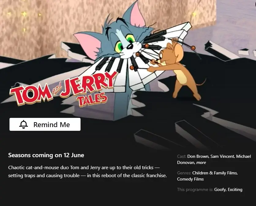 tom and jerry tales netflix release date