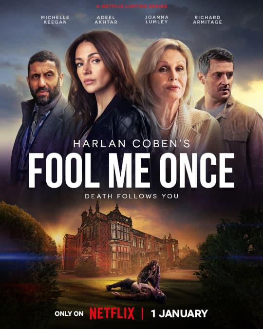 poster for fool me once netflix january 2024