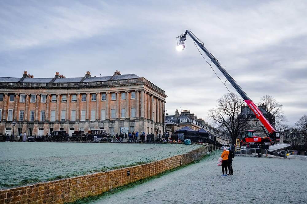 filming behind the scenes bridgerton season 3 bath england 3