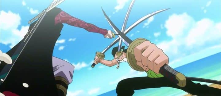 Zoro Vs Mihawk Anime What Did The Live Action One Piece Change About The Story