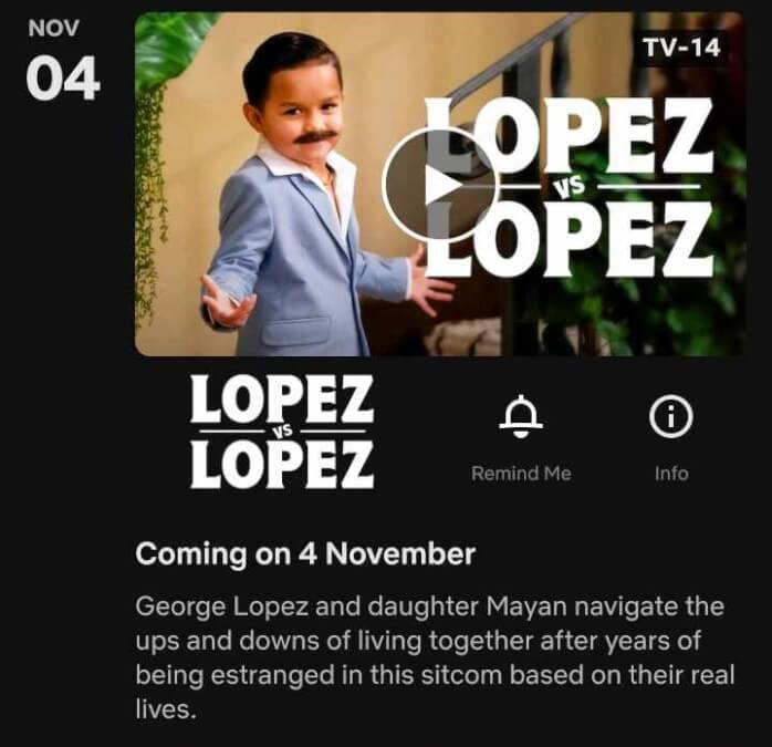 Lopez Vs Lopez Netflix Release Date