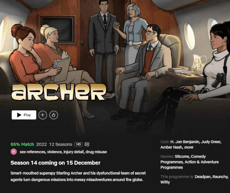 archer season 14 netflix release date