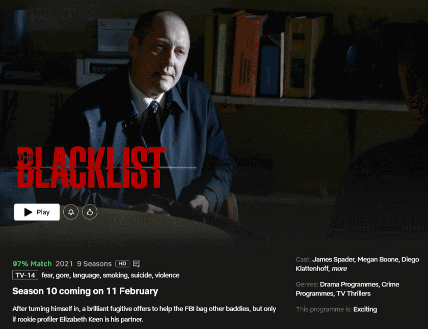 The Blacklist 10. Sezon Yayın Tarihi