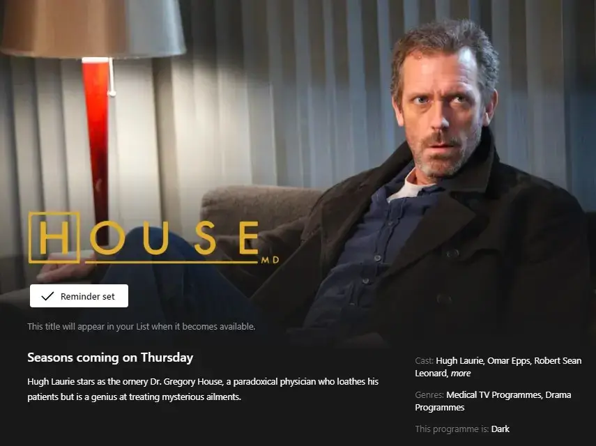 House Md Coming To Netflix Date