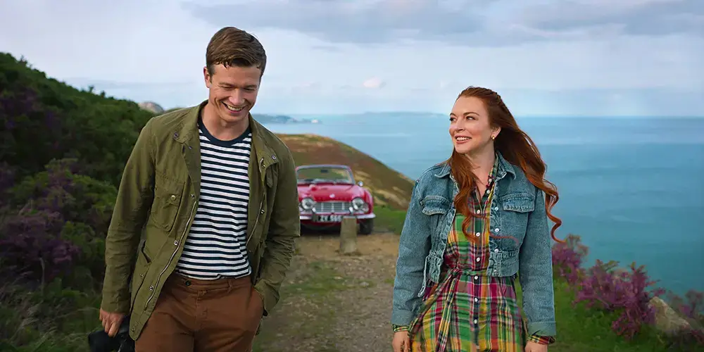 Irish Wish Netflix Movie First Look Lindsay Lohan Ed Speelers