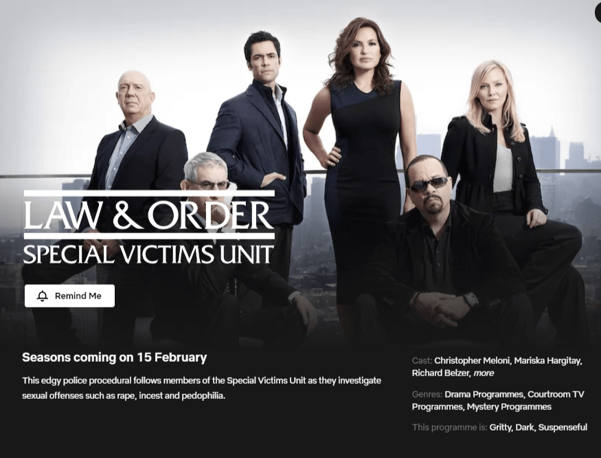 Law And Order Coming To Netflix In App