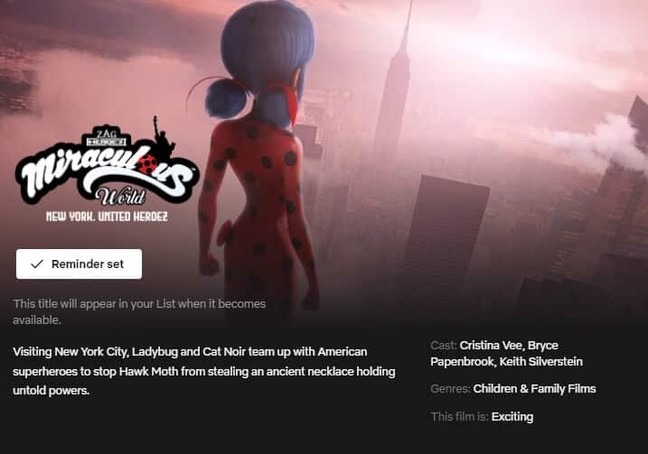 Miraculous World New York United Heroez Netflix