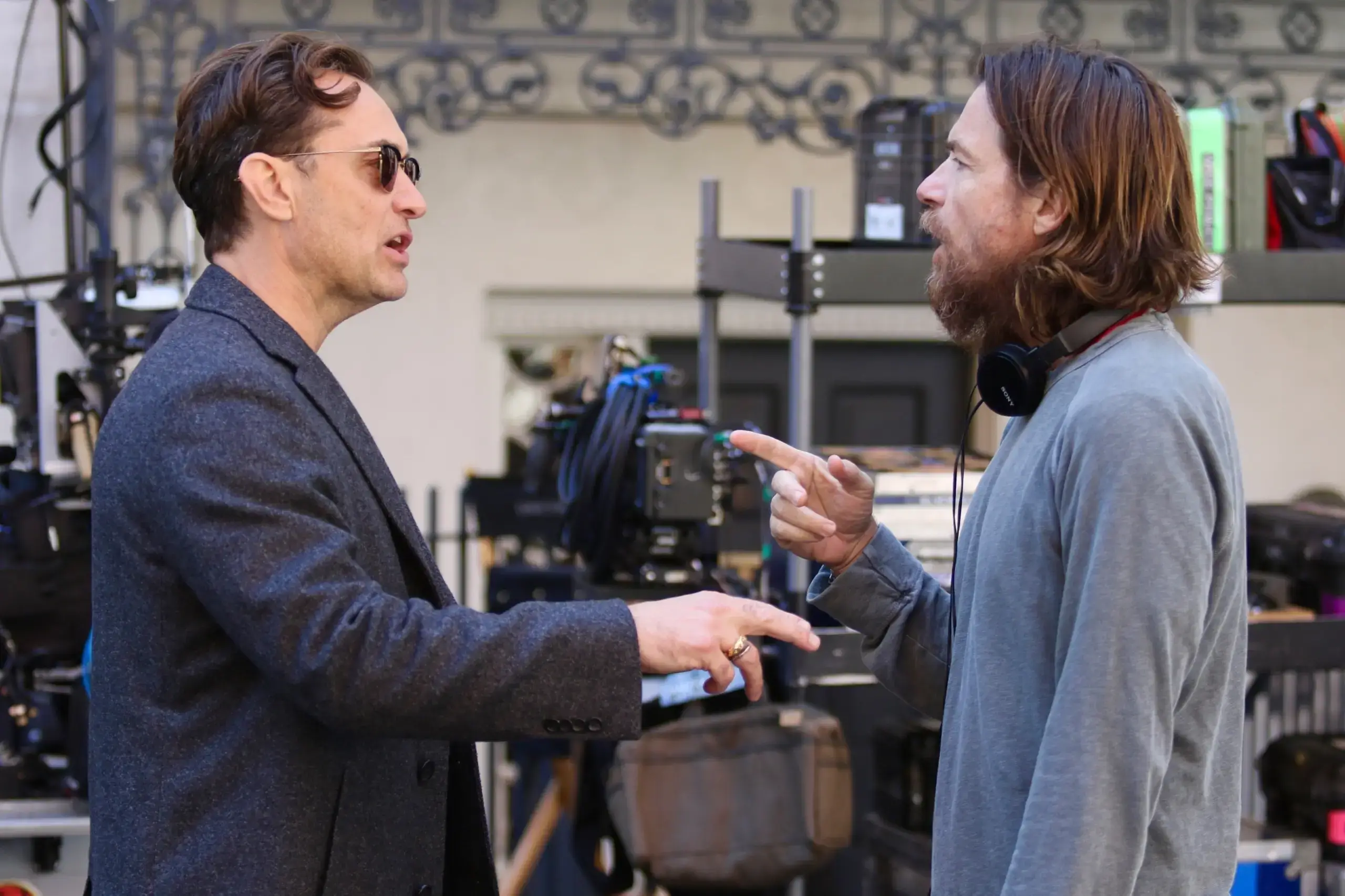 Jason Bateman Directs Jude Law On The Set Of “black Rabbit” In Nyc