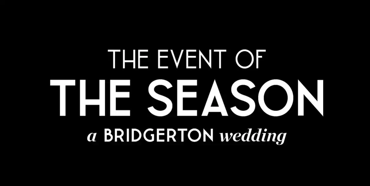 Bridgerton Wedding Logo