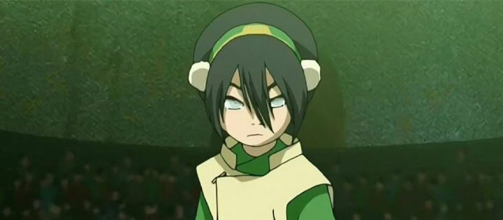 Toph in Nickelodeon's Avatar: The Last Airbender
