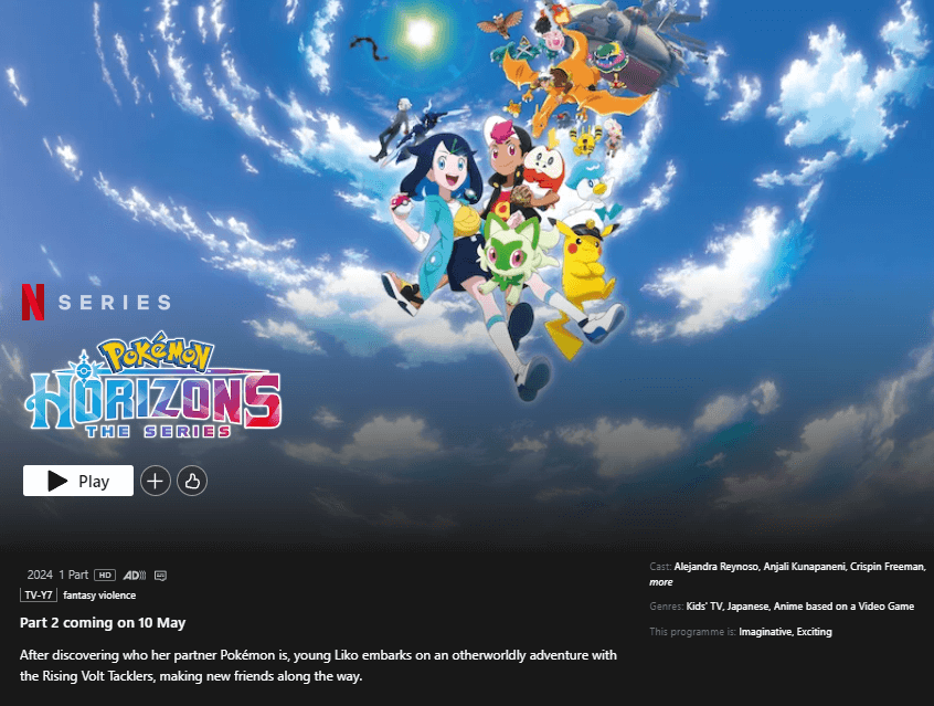 Pokemon Horizons The Series Part Release Date Confirmed