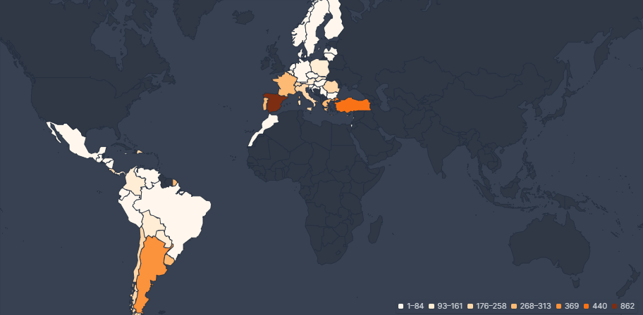 Valeria Popularity Heatmap Netflix Flixpatrol