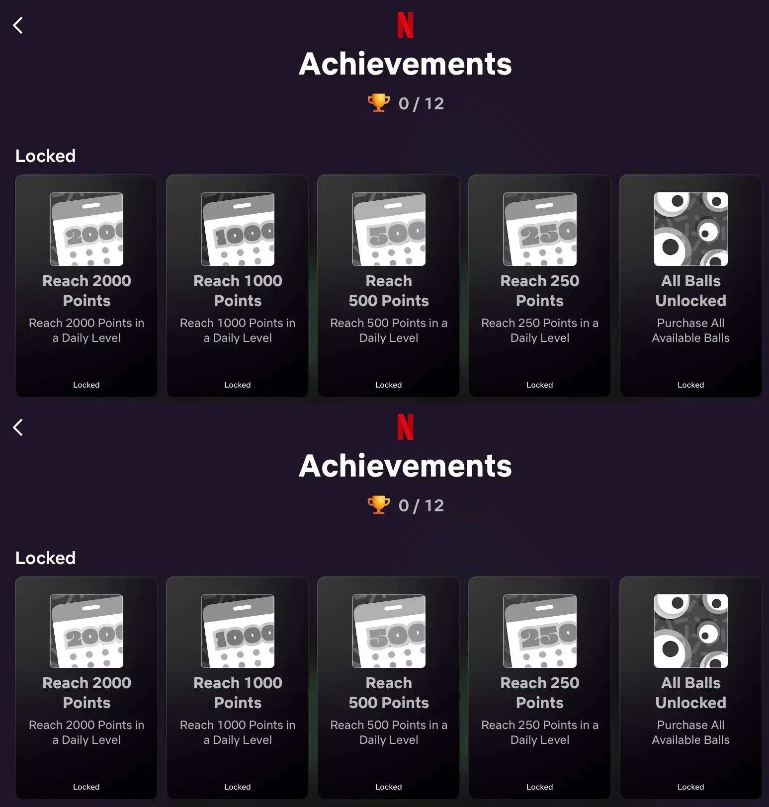 Achievements In Netflix Games