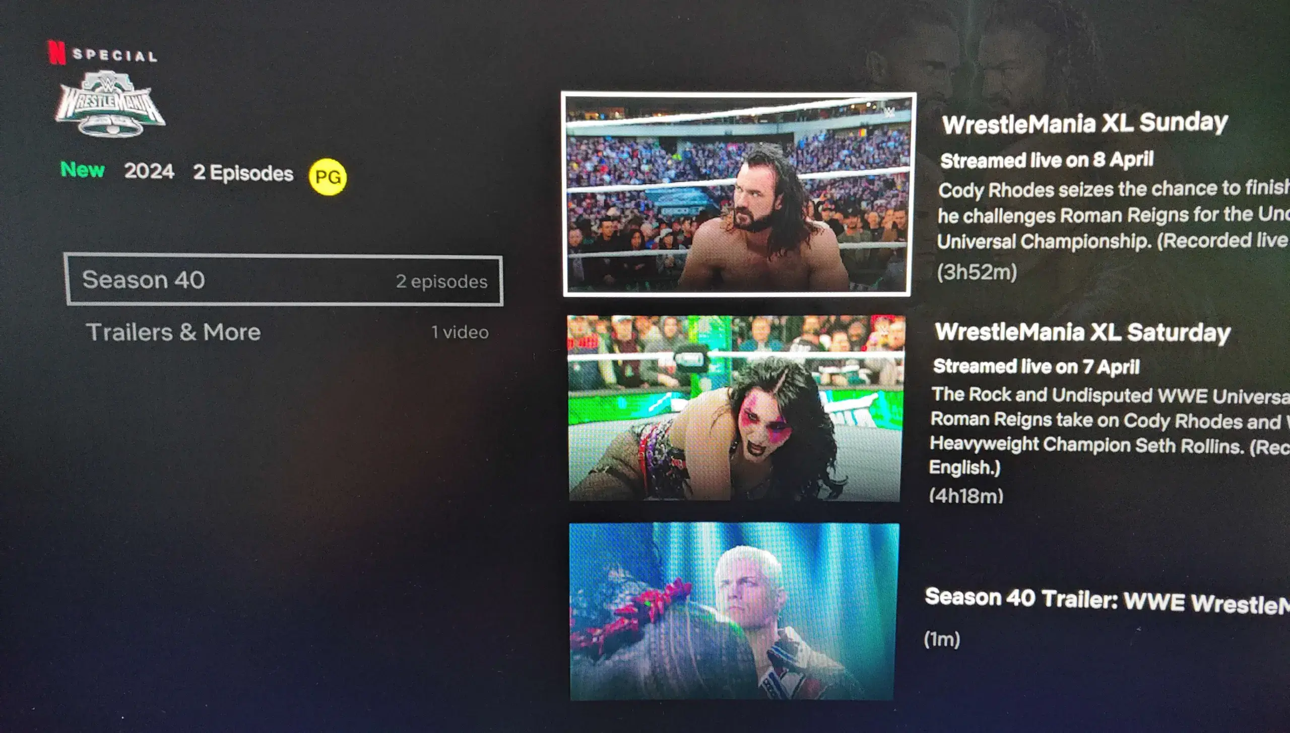Wrestlemania Episodes In Netflix App Scaled