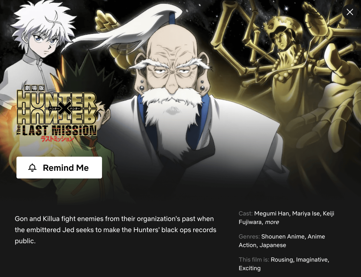 'Hunter X Hunter' Movies 'Phantom Rouge' and 'The Last Mission' Coming