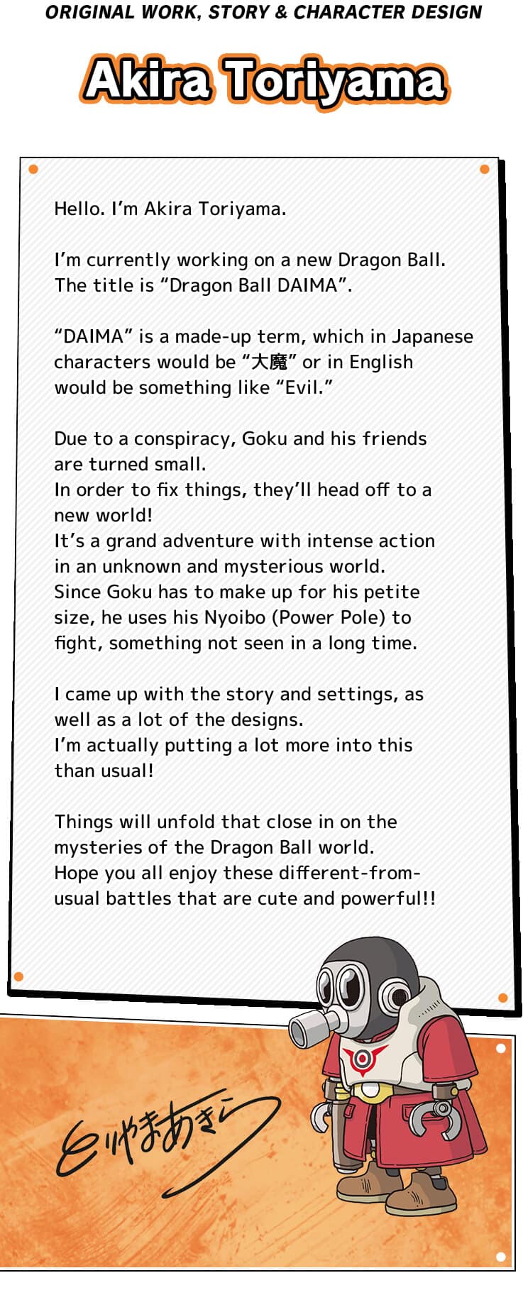 Akira Toriyama Dragon Ball Daima Coming To Netflix Globally In October