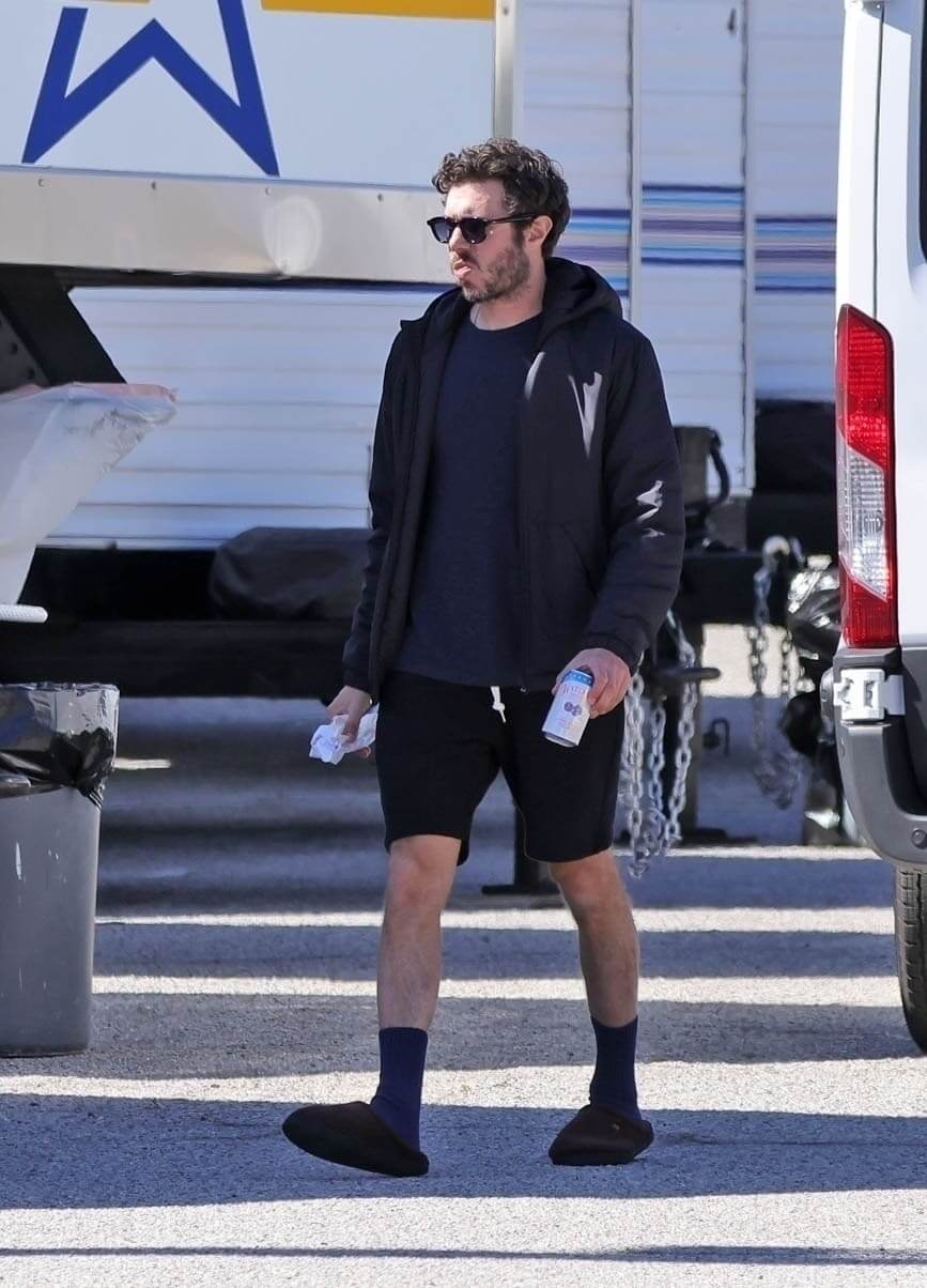 *Exclusive* ​Adam Brody And Justine Lupe Film 'Nobody Wants This' Season In Eagle Rock