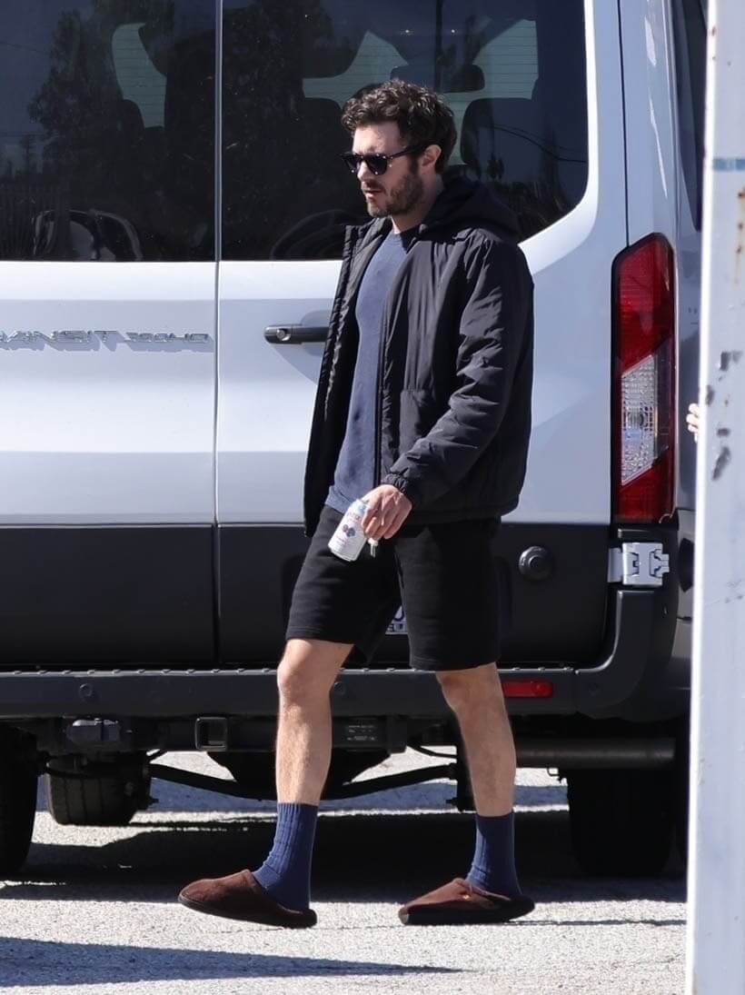 *Exclusive* ​Adam Brody And Justine Lupe Film 'Nobody Wants This' Season In Eagle Rock